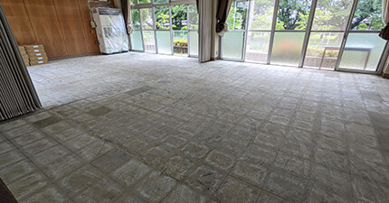 内装解体工事完了後の様子