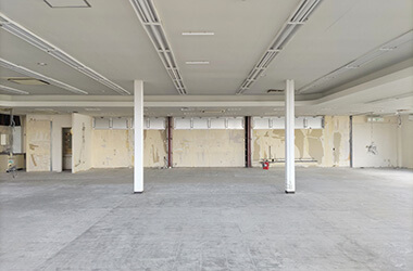 オフィスの内装解体後の様子